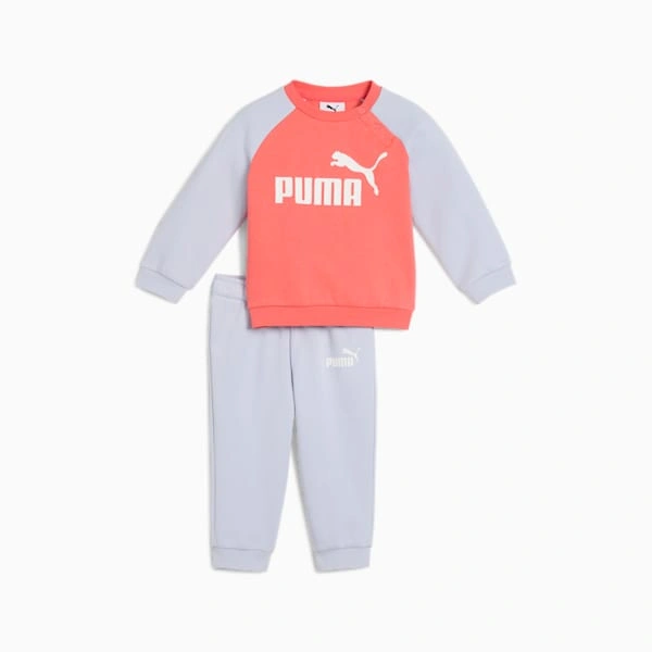 ¡PUMA Minicats! Conjunto Raglán y Pantalón para peques, comodidad y estilo en dos piezas, ¡A vestir a tu mini estrella!