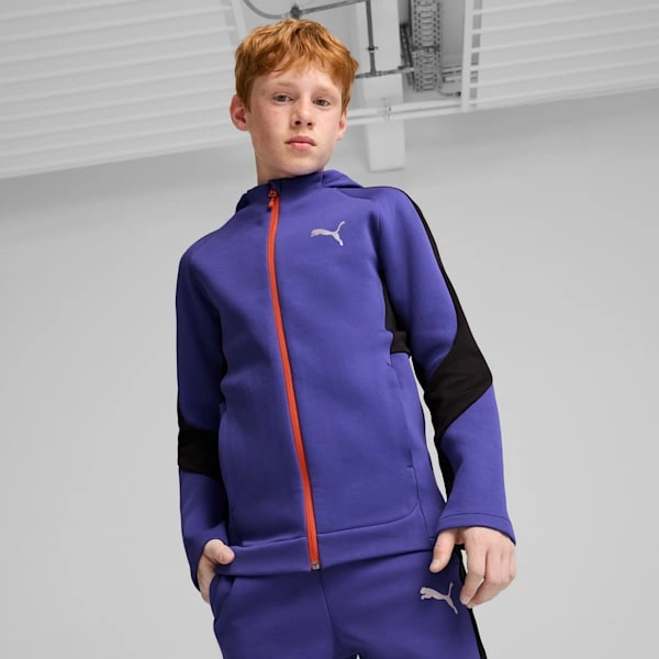 Sudaderas PUMA EVOSTRIPE para niños: Estilo y comodidad para jugar y explorar, ¡perfectas para tu hijo!
